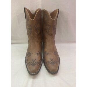 Dream Pairs Women's 9 Cowboy Cowgirl Western Ankle Booties Low Chunky Heel